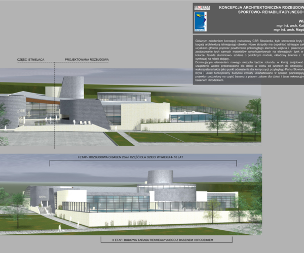 Centrum sportowo-rehabilitacyjne Słowianka, Gorzów Wlkp. — projekt Projecta Sp. z o.o.